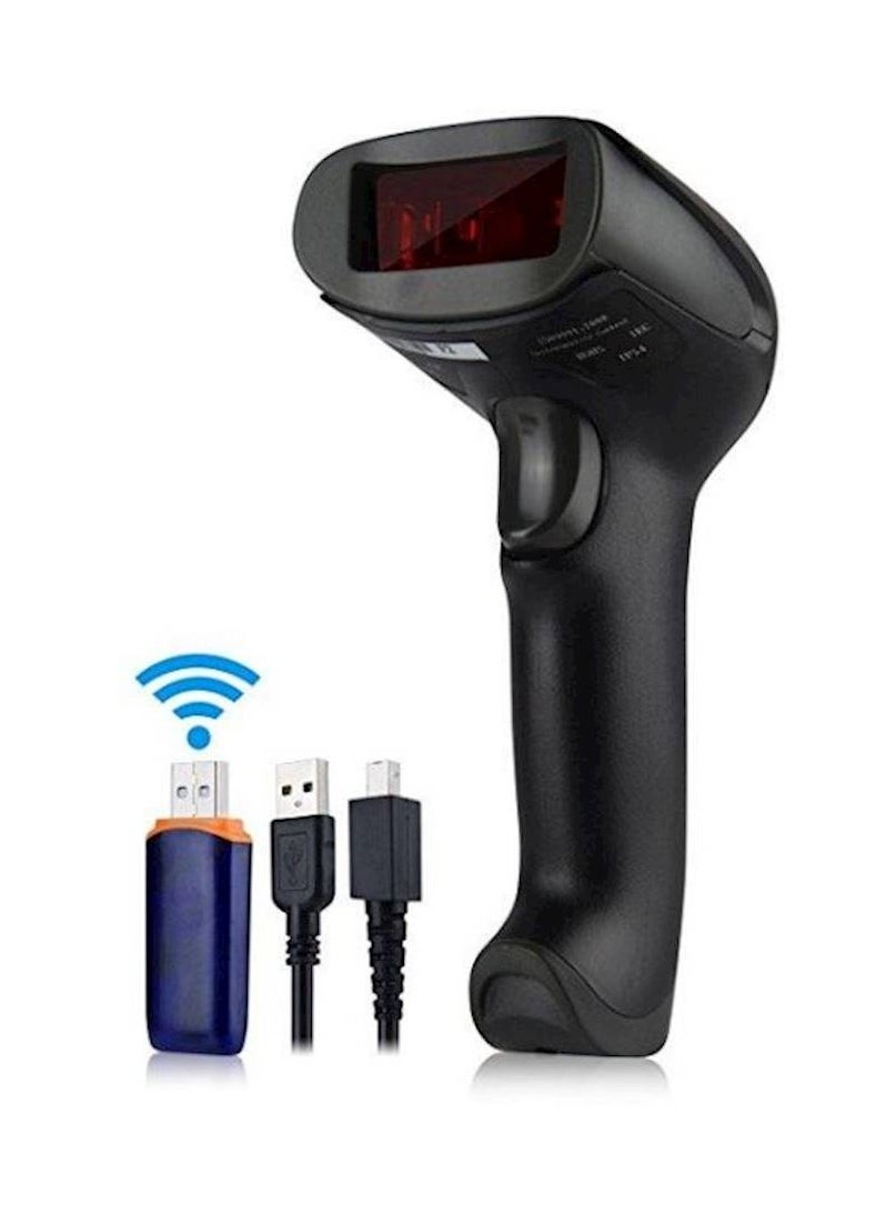 Loquat - Barcode Scanner Wireless Handhold Barcode Reader QR Code Scanner USB Bar Code Scanner for Shop use Store,Supermarket, Warehouse - Image 1