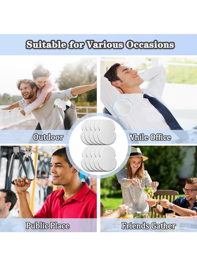 Harse - Underarm Sweat Pads 50 Count Armpit Sweat Shields for Women and Men Comfortable Non Visible Strong Adhesive Disposable Pads for Hyperhidrosis Protection - Image 1