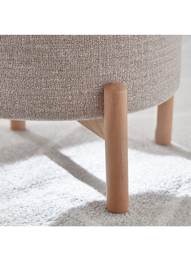 هوم بوكس مقعد عثماني بمساحة تخزين وقوائم خشبية من نورديكا - Image 5