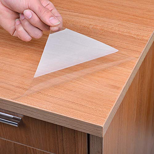 practicalWs 17.7In×196.7In Clear Contact Paper Transparent Kitchen Backsplash Protective Wallpaper Removable Clear Wall Protector Oil Proof Waterproof Sticker Easy to Clean - Image 5
