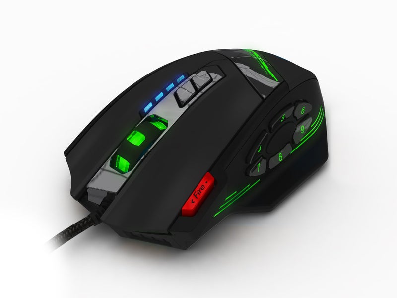 AFUNTA 12 Programmable Buttons C12 Gaming Mouse, AFUNTA Laser Double-Speed Adjustment 8000DPI Mice Support 4 Level Switch - Image 4