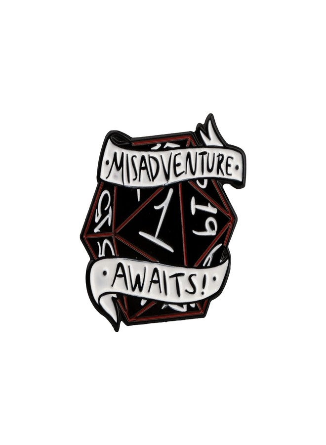 MYOSPARK Video Game Lapel Pins Gamer Gift RPG Lapel Pins Geek Nerd Gifts for Game Lovers (misadventure pin) - Image 1