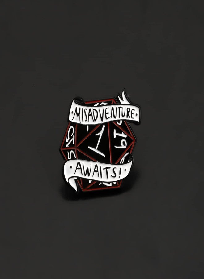 MYOSPARK Video Game Lapel Pins Gamer Gift RPG Lapel Pins Geek Nerd Gifts for Game Lovers (misadventure pin) - Image 3
