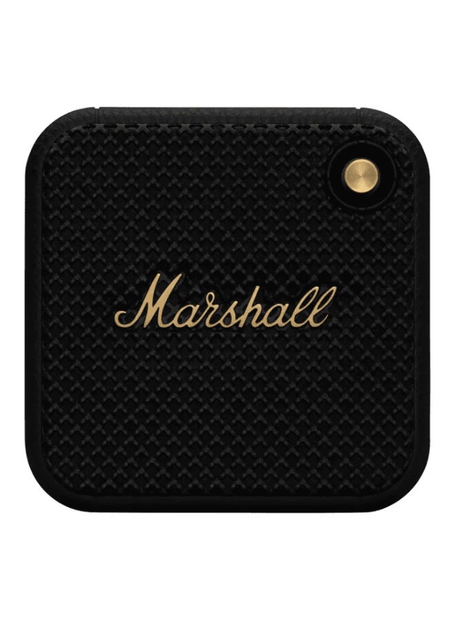 مكبر صوت بلوتوث محمول من مارشال ويلين - أسود ونحاسي