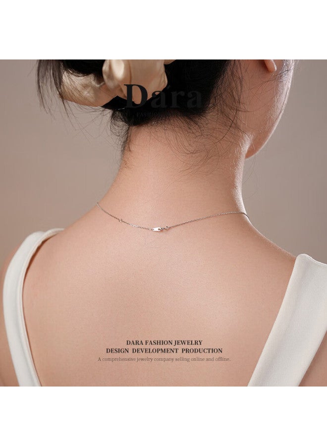 Dara Akoya Saler Pearl Pendant 925 Zircon Strong Luster Slightly Flawed Pearl Necklace For Women Birthday Gift For Girlfriend - Image 4