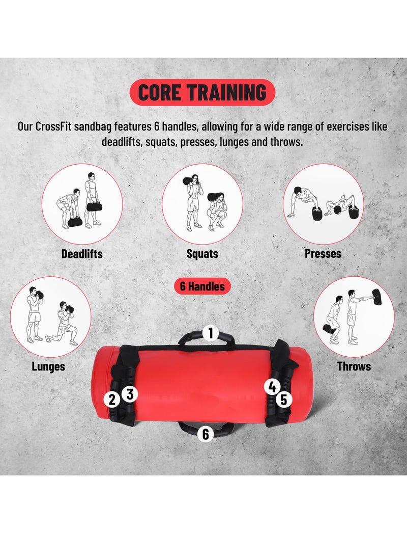 ENDLESS  20 Kg (44 LB) Premium Power Bag with Multi-Positional Handles and Zipper |Sand and Leather | For Weight Training, Yoga, Heavy Duty Workout, and Cross Training Exercise - Image 4