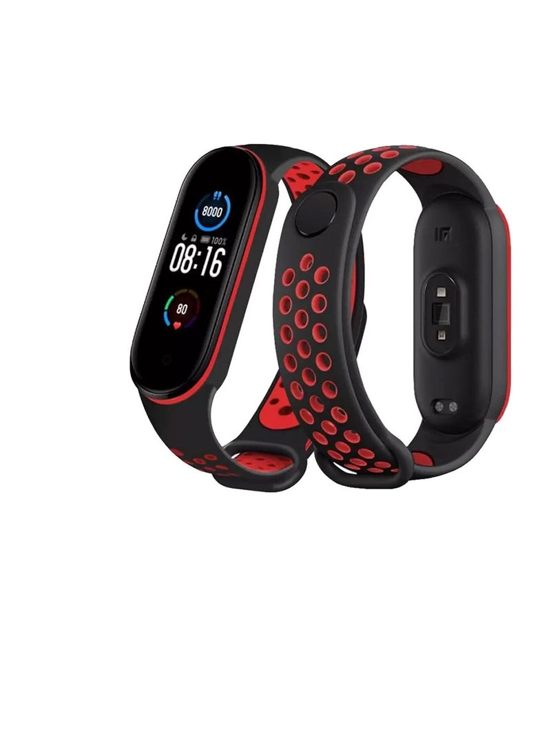 Breathable Silicone Sport Band for Xiaomi Mi Band 3/4 - Image 1