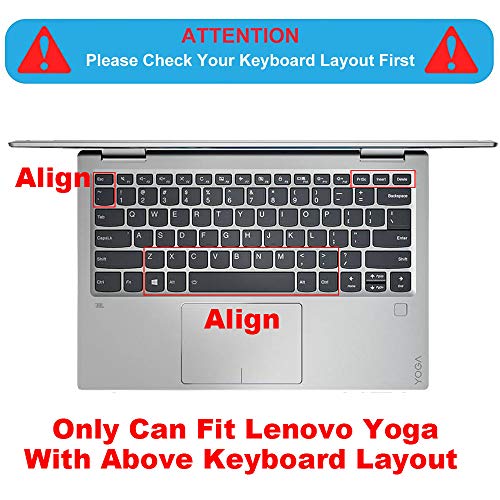 MUBUY-GOL غطاء لوحة مفاتيح لجهاز Lenovo Yoga 6 13ARE05 13ALC6، Yoga C940 C740 14"، Yoga C930 930 920 13.9"، Lenovo Flex 14 14"، Yoga 720 720S 730 13.3"، غطاء واقي للوحة مفاتيح Yoga 730 15.6" - Image 2