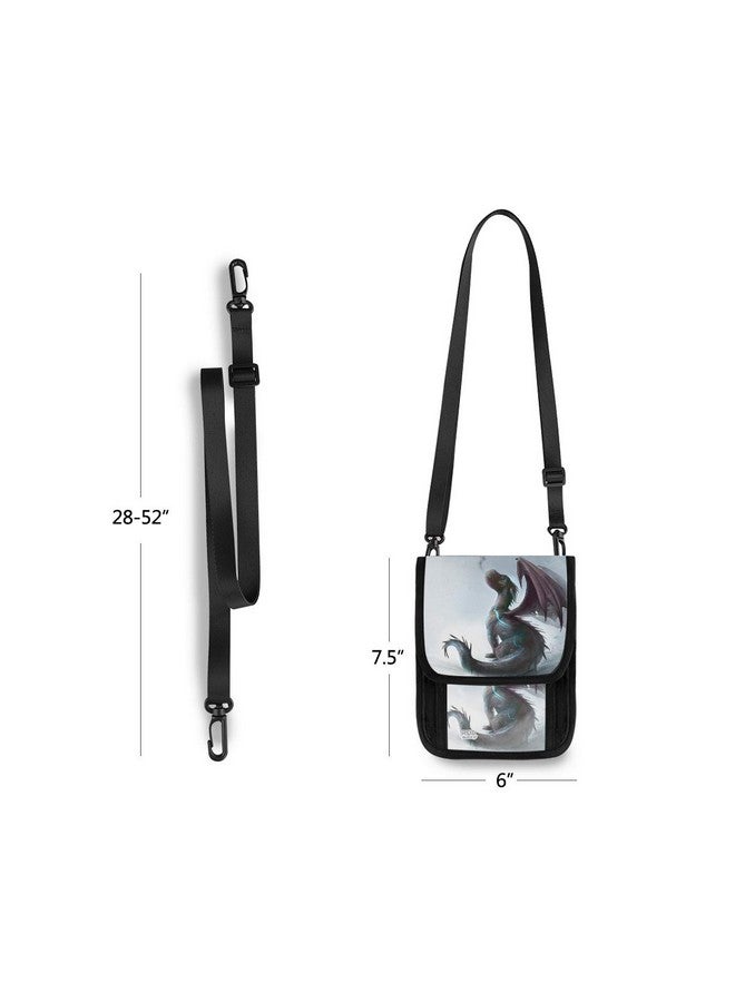 ALAZA Cute Dragon Winter Snow Small Crossbody Wallet Purse Cell Phone Bag Rfid Passport Holder With Credit Card Slots - Image 4