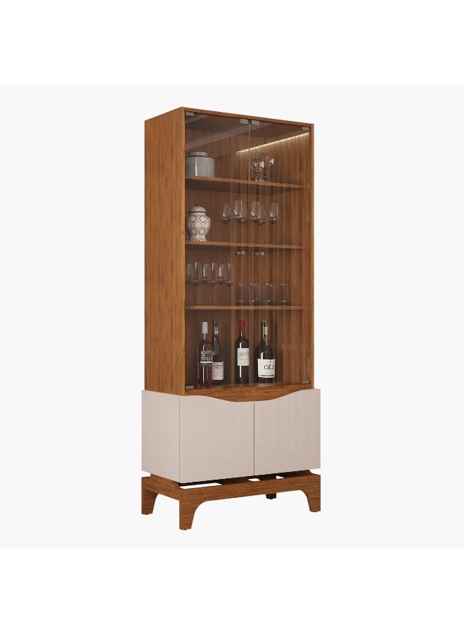 Home Box Nemo 4-Door Glass Curio Cabinet - Image 3