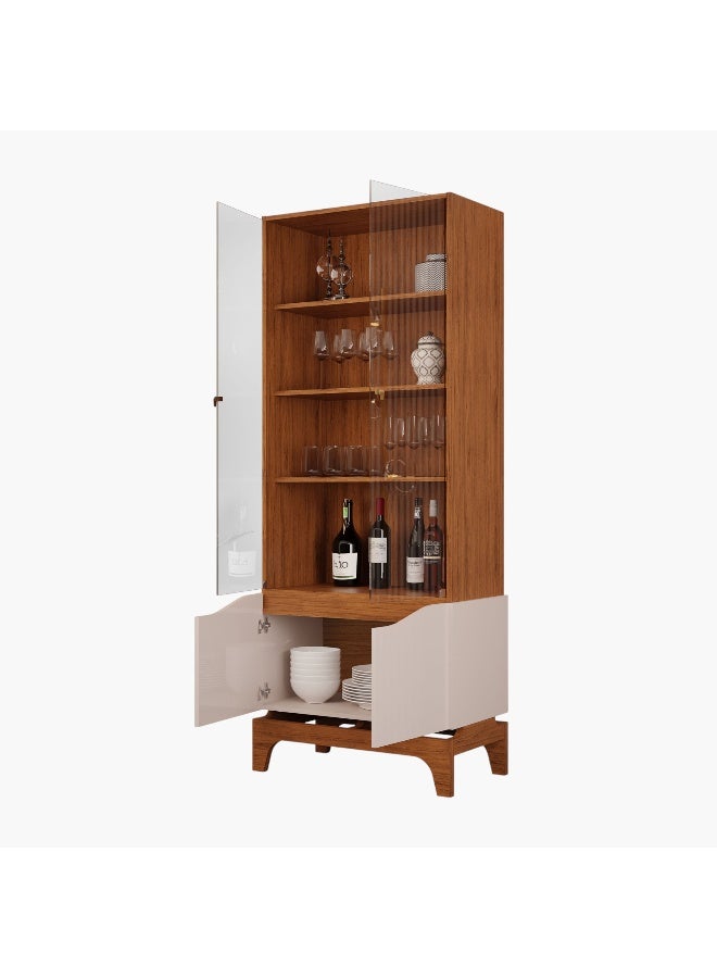 Home Box Nemo 4-Door Glass Curio Cabinet - Image 2