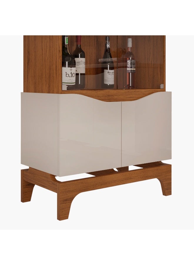 Home Box Nemo 4-Door Glass Curio Cabinet - Image 4