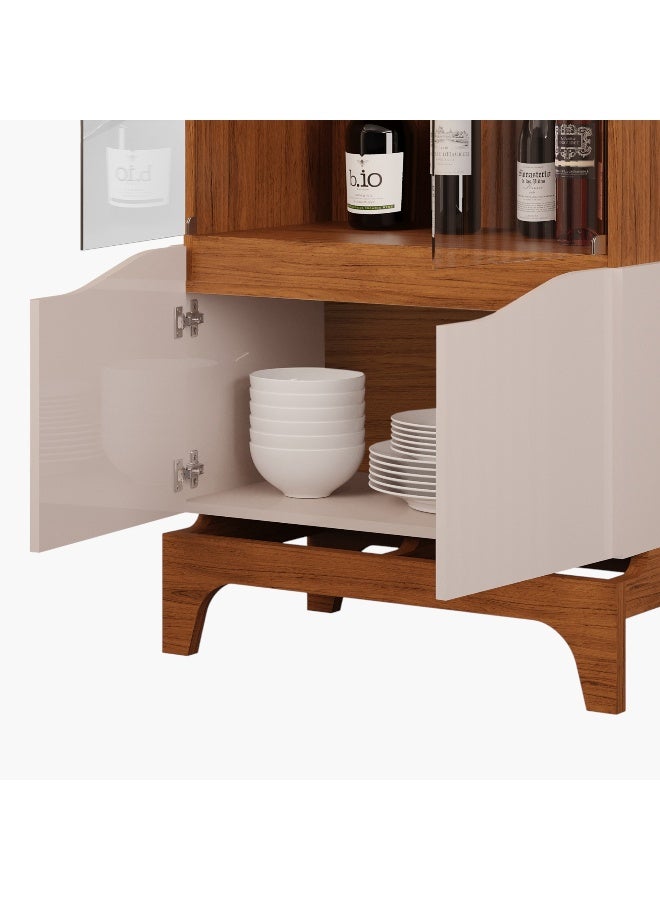 Home Box Nemo 4-Door Glass Curio Cabinet - Image 5