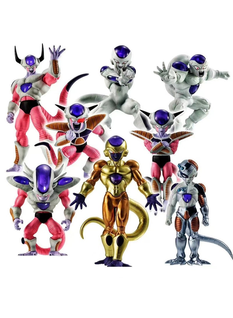 8 Frieza Action Figures, Anime Dolls, Toys Figurines Backpack  - Image 1
