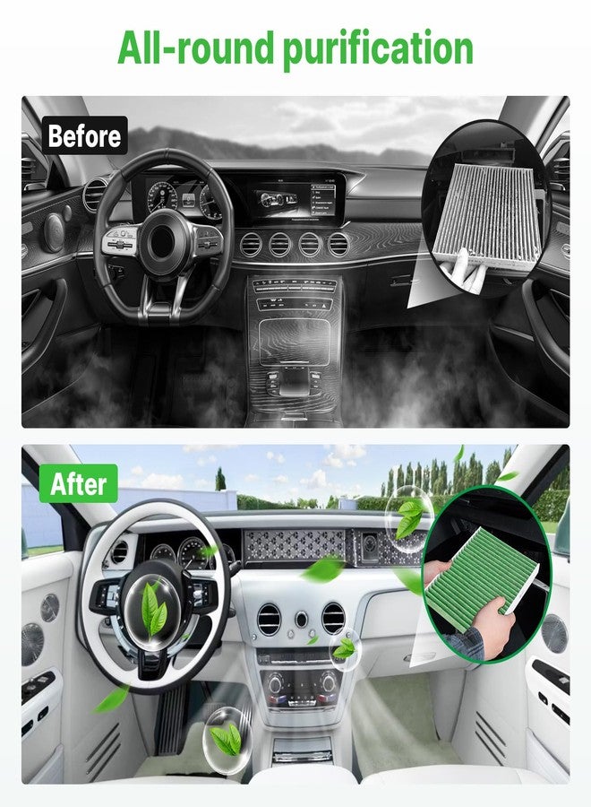 RVgolf Engine+Cabin Air Filters Fit for Jeep Wrangler 2018-2025 2026, Jeep Gladiator 2020-2025 2026 Engine Air Filter Replacement Cabin Air Filter Kit Automotive Accessories# 68257030AA 68301863AA - Image 4