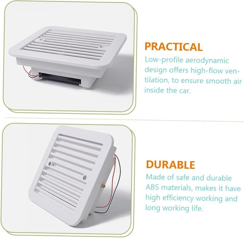 Ciieeo Quiet RV Roof Exhaust Fan For Bathroom Garage Ventilation Easy Installation - Image 3