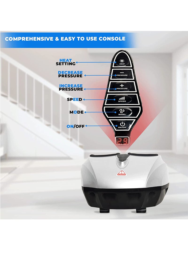 Sky Land Air Compression Foot Massager With Shiatsu Rolling Kneading Therapy & Heat Function - Image 3