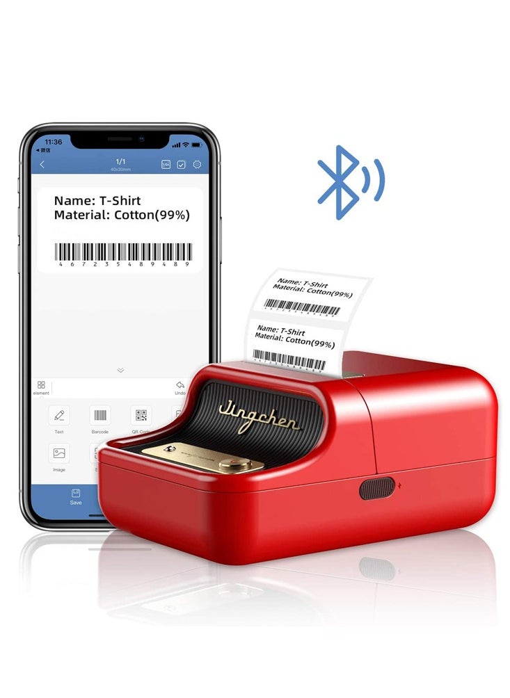 Portable Wireless BT Thermal Label Printer With RFID Recognition