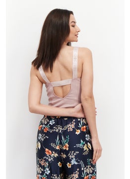 RIVER ISLAND Women Ribbed Sleeveless Bodysuit, Pink  - Image 3