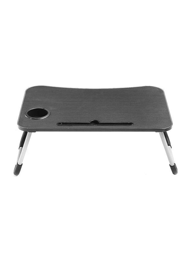 Portable Folding Laptop Table With iPad And Cup Holder Multicolour 40.5x60x5.5cm