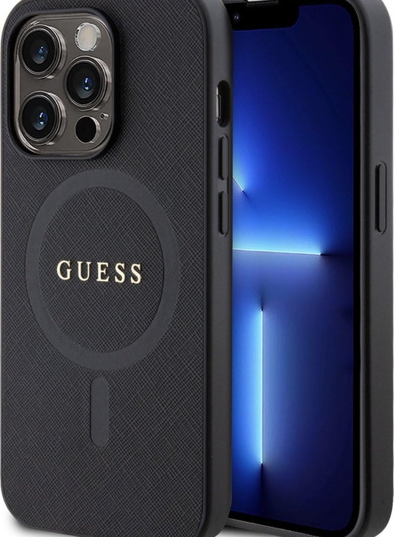 GUESS 15 PRO MAX GUESS MAGSAFE SAFFINO CASE BLACK - Image 3
