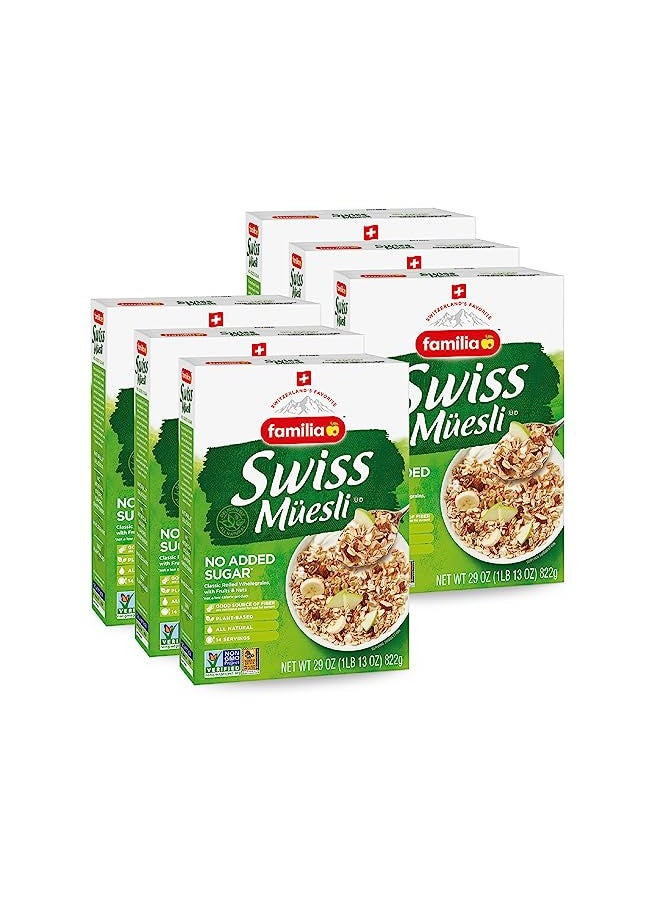 Familia Familia Swiss Muesli Cereal, 6 x 29oz Multipack, No Added Sugar, 29 Ounce (Pack of 6)  - Image 1
