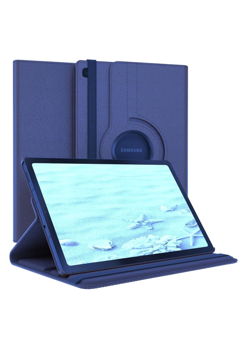360 Degree Rotating Stand Auto Sleep Wake Folio Leather Smart Cover for Samsung Galaxy Tab S6 Lite 10.4" 2020 Tablet - Image 1