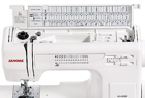 Janome HD3000 Heavy-Duty Sewing Machine with 18 Built-in Stitches + Hard Case - Image 3