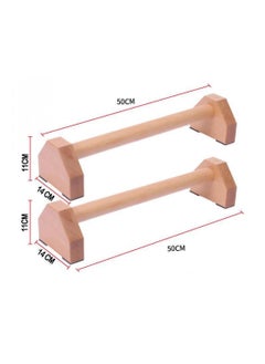 Generic Wooden Push Up Bar Handstand Bars  - Image 2