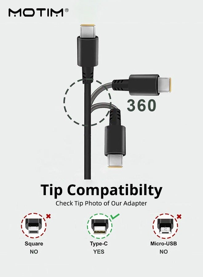 Motim 65W USB C Laptop Charger Compatible with Lenovo Thinkpad Yoga Tab M9 Huawei Matebook MacBook Samsung Galaxy HP MSI ASUS Dell Acer Chromebook and More Type C Power Adapter - Image 5