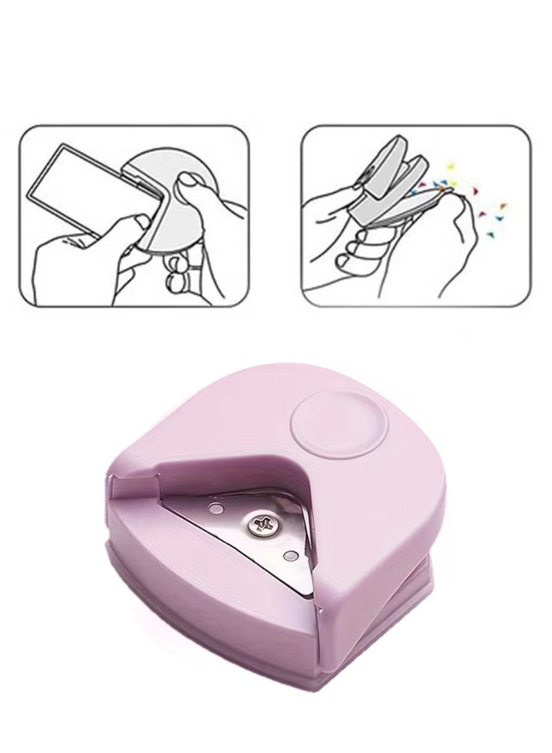 Arabash Corner Cutter Tool 4mm Paper Corner Rounder Punch for Cutting Cards, Photo, Documents Craft Puncher - Purple - Image 1