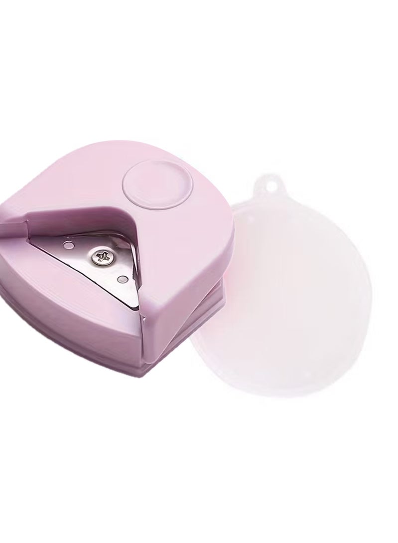 Arabash Corner Cutter Tool 4mm Paper Corner Rounder Punch for Cutting Cards, Photo, Documents Craft Puncher - Purple - Image 2