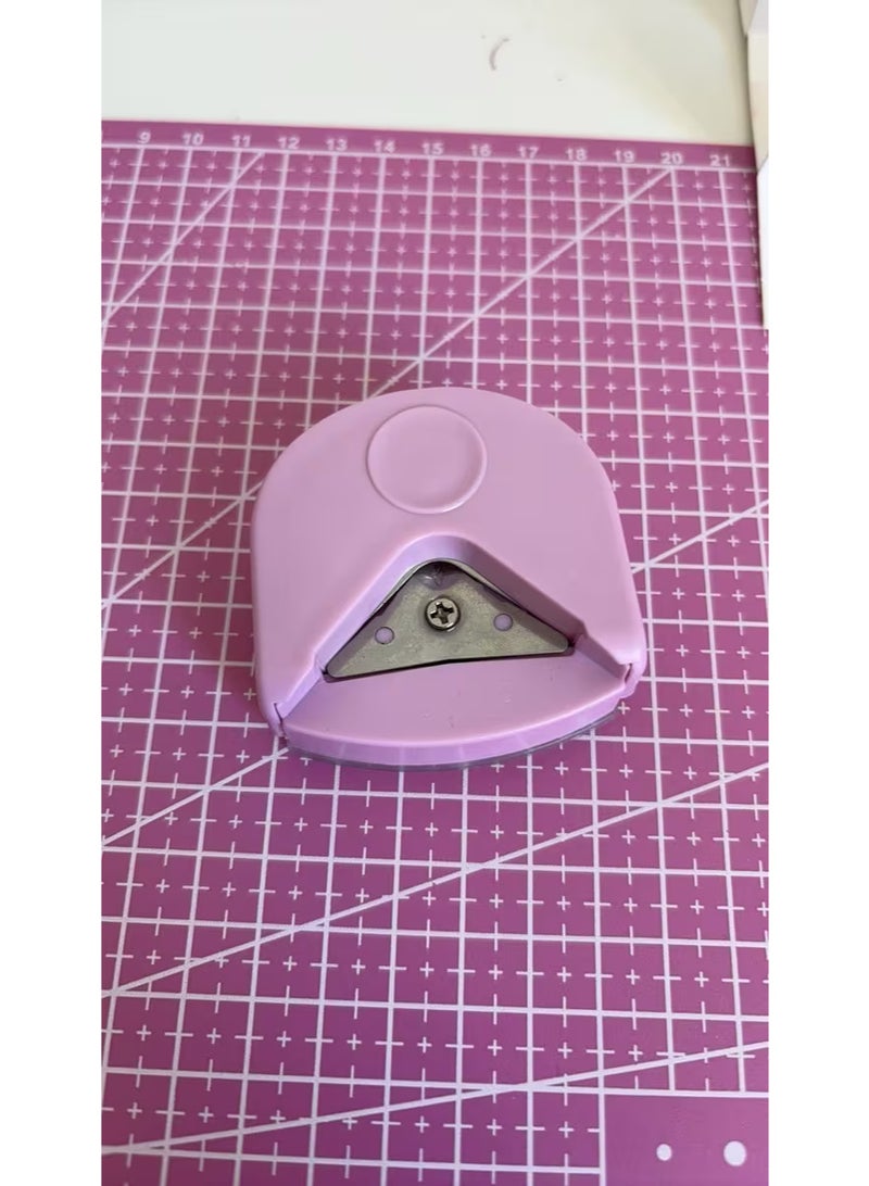 Arabash Corner Cutter Tool 4mm Paper Corner Rounder Punch for Cutting Cards, Photo, Documents Craft Puncher - Purple - Image 3