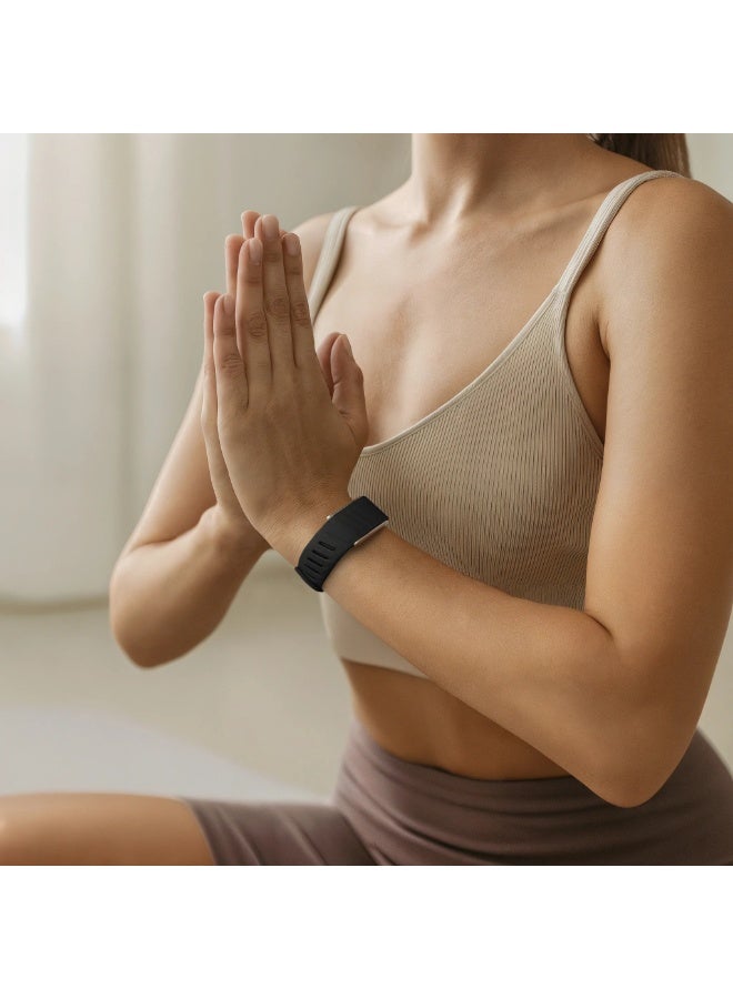 O Ozone (Pack of 3) Silicone Sport Bands for Whoop 5.0 & MG Band – Adjustable,Breathable, Waterproof Replacement Wrist Strap for Men & Women | Comfortable & Durable Fitness Bands- Black/Grey/Orange - Image 4
