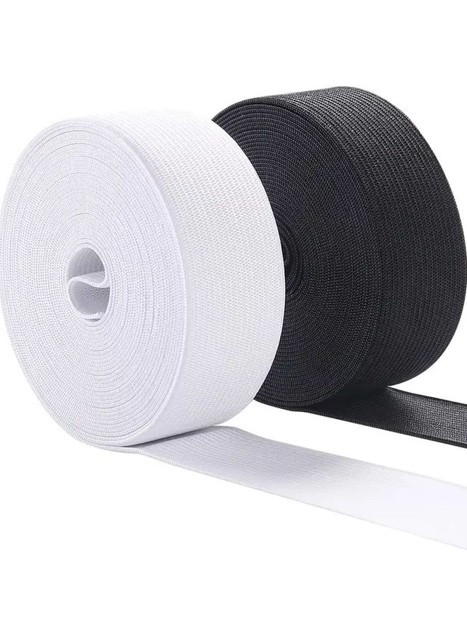 White Stretchy Sewing Elastic Band 1 Inch X 1000 Cm High Elasticity Durable For Sewing Knitting - Image 1