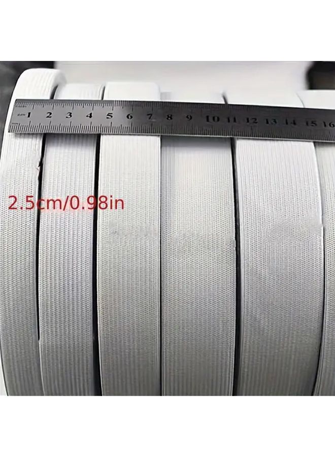 White Stretchy Sewing Elastic Band 1 Inch X 1000 Cm High Elasticity Durable For Sewing Knitting - Image 3