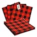 Iconikal 60Sheet Bulk Christmas Tissue Paper 20x20 Inch Red Buffalo Plaid Gift Wrapping Checkered Gingham - Image 1