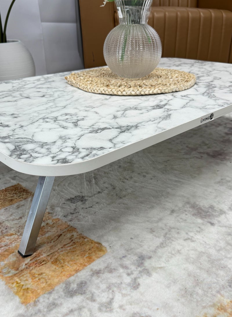 Living Rectangular Floor Coffee Table | The Elegant Table for Modern Majlis | Easy-to-Fold Service Table - Image 3