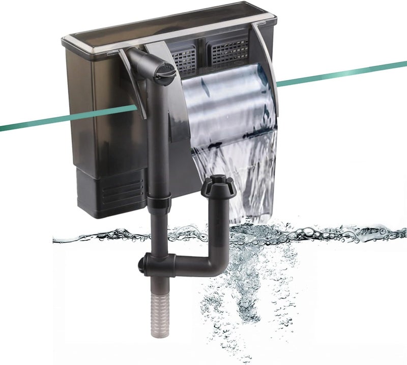Meridian Fish Tank Filter, Super Silent External Aquarium Filter 2W 300L/H, Removes Oil Film - CT - Image 1