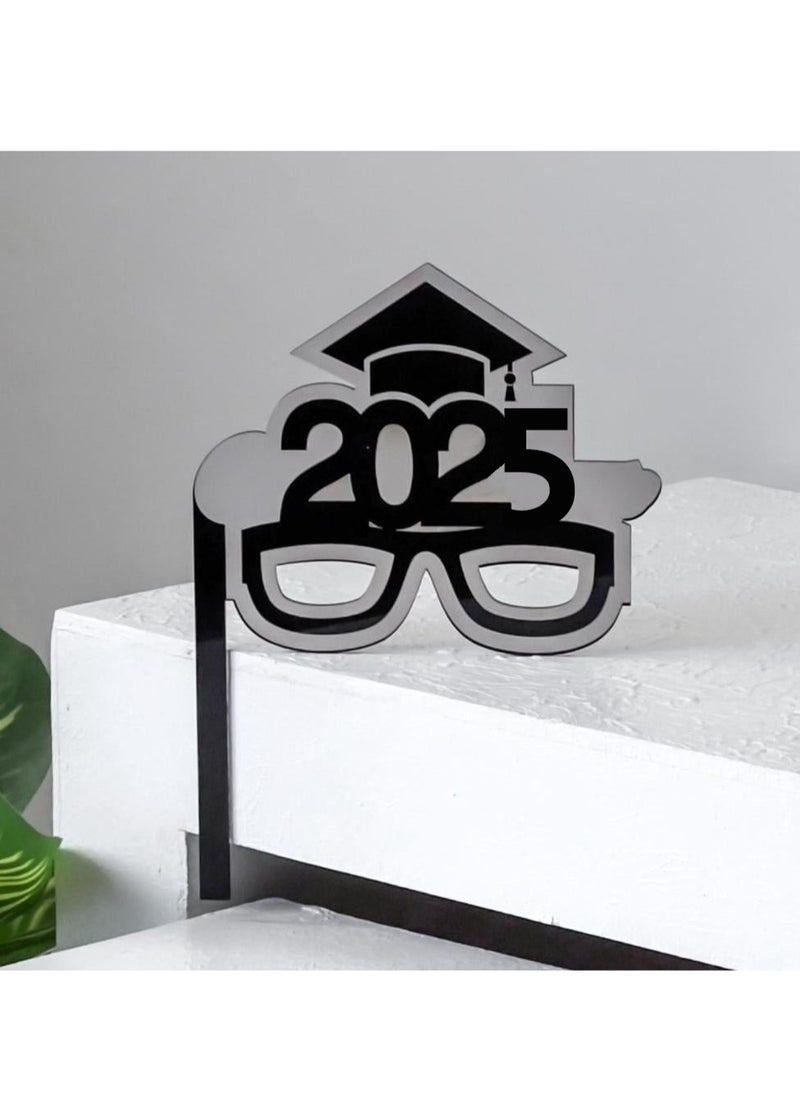 Story Of Candle Graduation 2025 glasses, white and black 