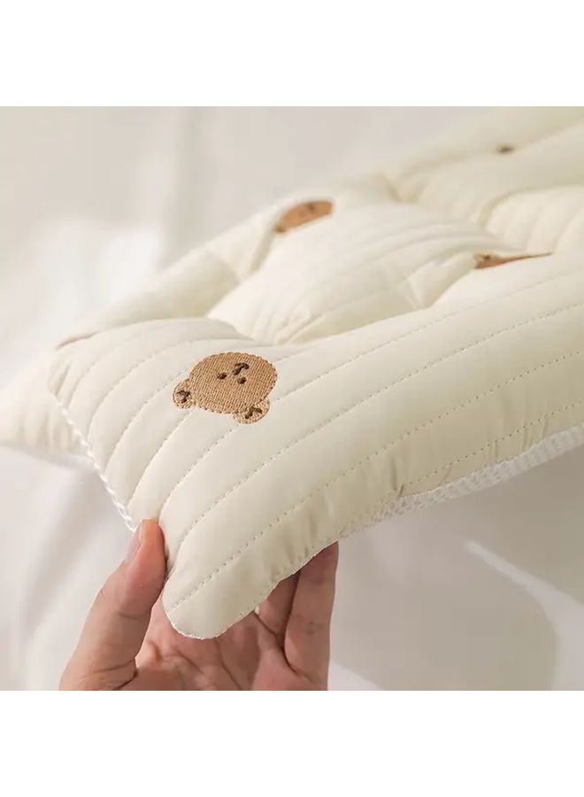 Beige Bear Winter Stroller Cushion Thickened Warm Seat Pad For Infants 0 3 Years Old - Image 5