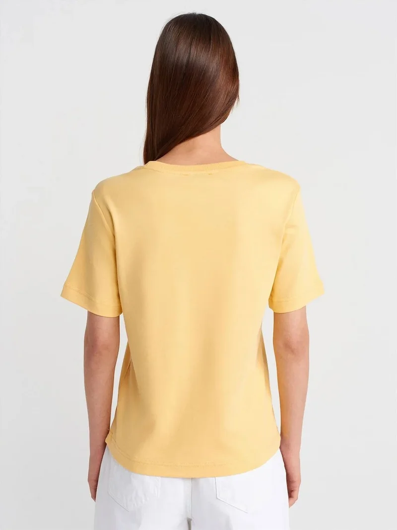ديلفين Dilvin Women's Cotton Crew Neck T-Shirt