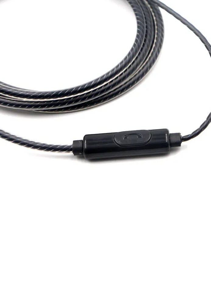 SYOSI Oku 3.5mm Single In-Ear Mono Earphone Earbud Headset With Mic For iPhone Samsung Or Others Black - Image 3