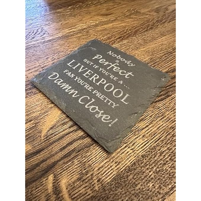 ريحني قاعدة أكواب مشجعي ليفربول لكرة القدم مقاس 10 × 10 سم من الأردواز - Image 3