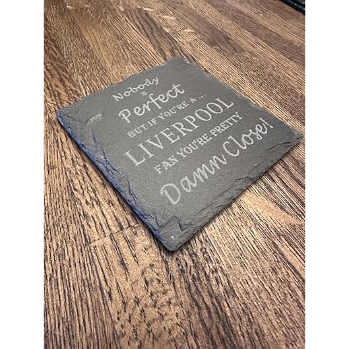 ريحني قاعدة أكواب مشجعي ليفربول لكرة القدم مقاس 10 × 10 سم من الأردواز - Image 2