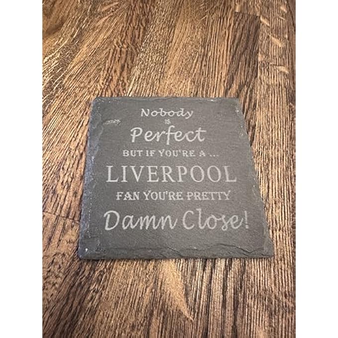 ريحني قاعدة أكواب مشجعي ليفربول لكرة القدم مقاس 10 × 10 سم من الأردواز - Image 5