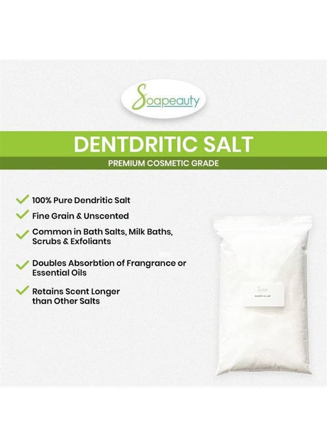 Soapeauty DENDRITIC Salt 5 lbs |Bath Scrub Salts, Salt Scrub, Exfoliants, Milk Bath, and More | Premium Fine Salt Grain for Body Relaxation 5 lbs  - Image 4