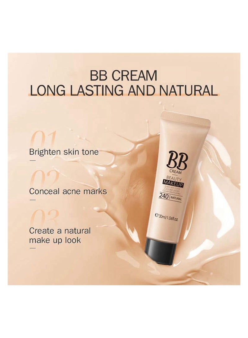 SYOSI Hydrating BB Cream, Classic Perfecting All-in-1 BB Cream, Full-Coverage Foundation & Concealer, Color Correcting Cream, Naturally Brighten Skin Tone, Evens Skin Tone for All Skin Types, Lvory  - Image 5