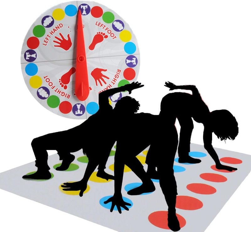 Goodern Twister Game,Twister Party Classic Board Game Team Twister Game for 2 or More Players,Twister Kids Game Floor Mat Game Funny Balance Games Pad with Spinner for Indoor Outdoor Game Party - Image 1