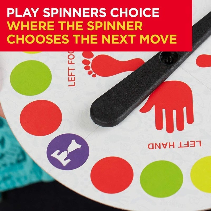 Goodern Twister Game,Twister Party Classic Board Game Team Twister Game for 2 or More Players,Twister Kids Game Floor Mat Game Funny Balance Games Pad with Spinner for Indoor Outdoor Game Party - Image 5